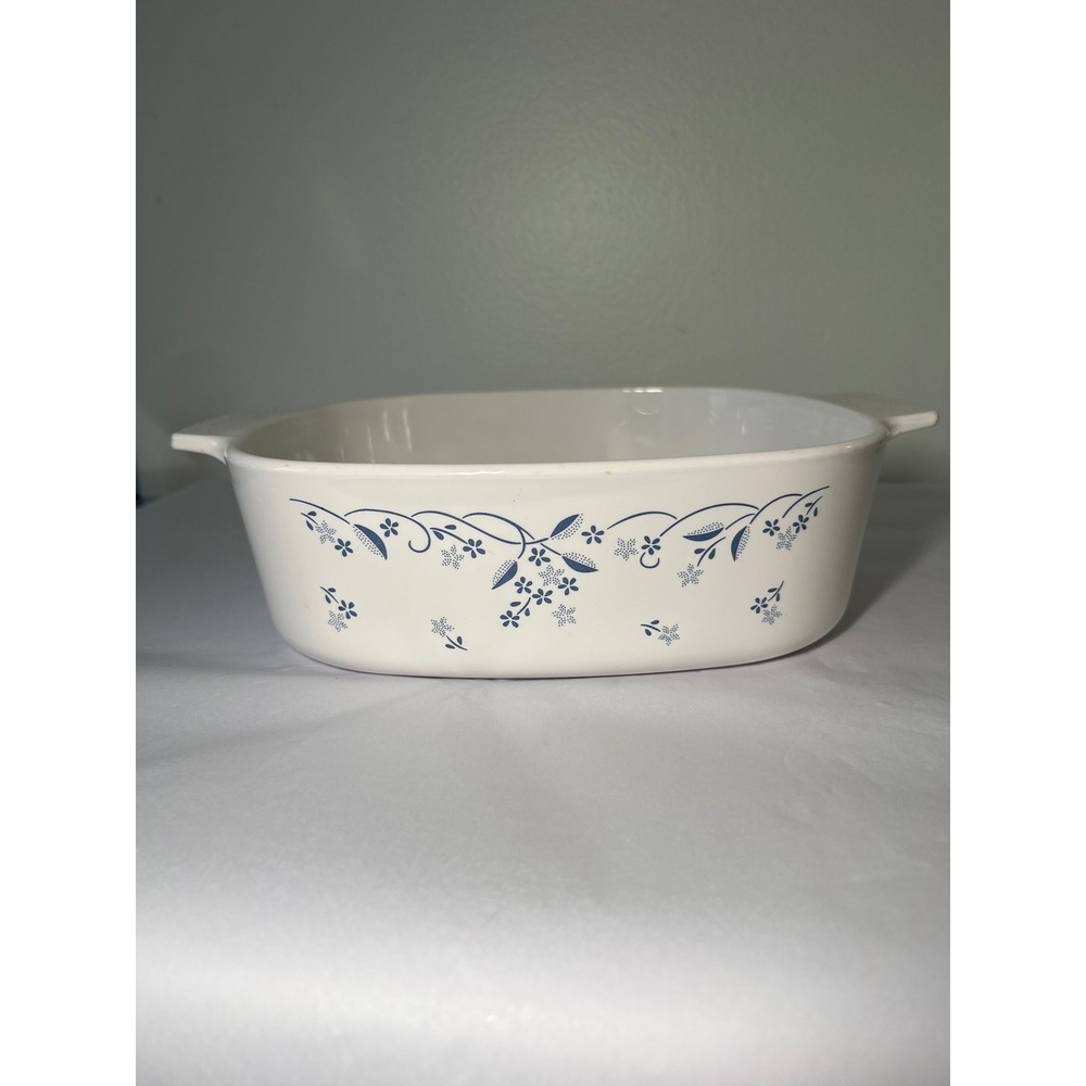 Corningware Provincial Blue Floral Oval Baking Dish 2L USA A-2-B 06